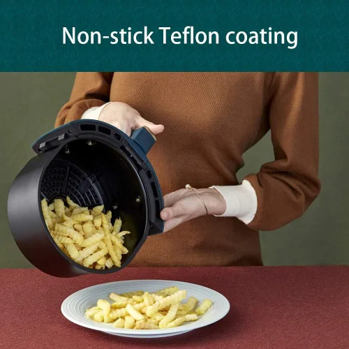 Vista 4 de Freidora de aire multifunción sin aceite de pollo Freidoras eléctricas de sincronización ajustable Torta de patatas fritas Cocina