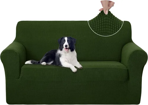 Vista 13 de U-NICE HOME Funda para sofá biplaza elástica, cubierta para sofá, funda para sillón, protector de muebles para sofá con 2 cojines, funda para sofá