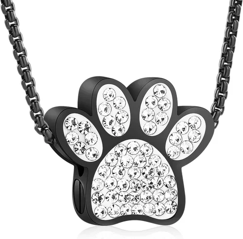 Vista 19 de Oinsi Infinity Love Joyería de Cremación de Mascotas para Cenizas de Perro/Gato Recuerdo Funerario Collar con Colgante de Urna Joyería Conmemorativa