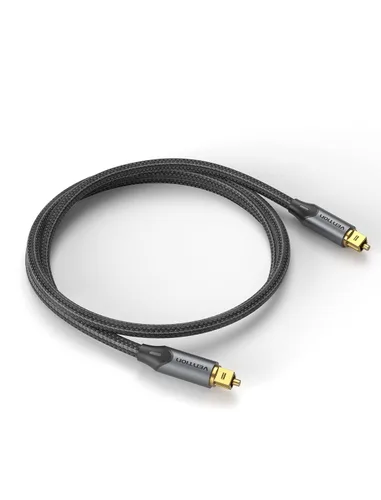 Vista 7 de VENTION TOSLINK - Cable de audio óptico, cable de fibra óptica trenzado de nailon de 3.3 pies, cable óptico de audio digital S/PDIF para barra
