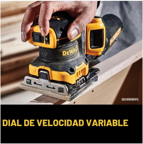 Vista 8 de DEWALT Lijadora inalámbrica de velocidad variable de 1/4 hoja sin escobillas MAX XR de 20 V (solo herramienta) (DCW200B)