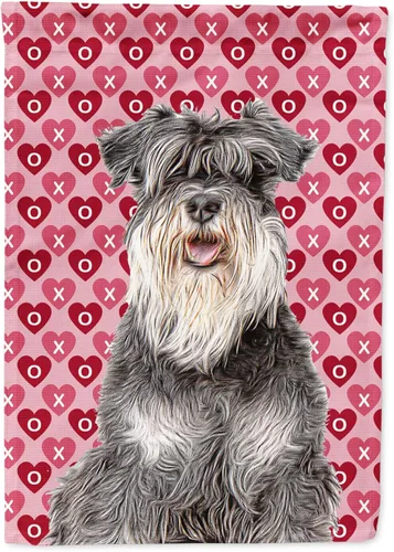 Vista 14 de Caroline's Treasures SS4484GF Bandera de jardín con diseño de bulldog inglés y corazones para el Día de San Valentín, bandera decorativa para patio