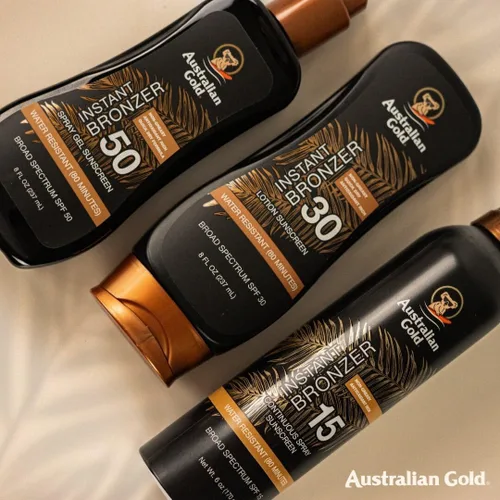 Vista 8 de Australian Gold - Protector solar en aerosol continuo con bronceador instantáneo SPF 15, brillo inmediato y secado rápido, amplio espectro
