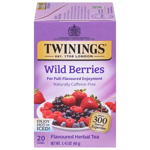 Vista 20 de Twinings Bolsas de té negro Blackcurrant Breeze envueltas individualmente, 20 unidades (paquete de 1), dulce, sabor picante, con cafeína, disfruta