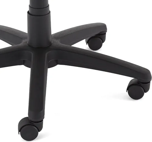 Vista 7 de Amazon Basics Silla ergonómica de escritorio con respaldo alto, cómodos reposabrazos abatibles, asiento de malla contorneada, giratorio, negro, 25.5