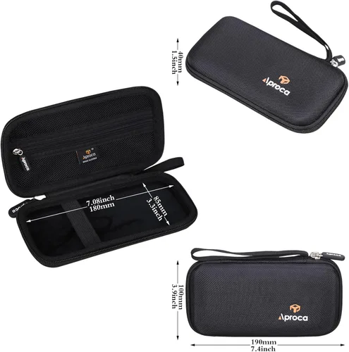 Vista 6 de Aproca Funda para calculadora compatible con calculadora científica Texas Instruments TI-30XIIS / TI-30X IIS 2-Line/Casio FX-991EX Fx-82es Plus Negro
