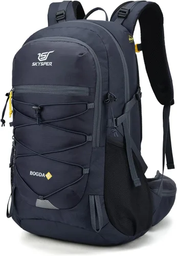 Vista 12 de SKYSPER Mochila de Senderismo para Hombres y Mujeres, Mochila de Viaje de 35L Impermeable Mochila de Camping Mochila Ligera para Exteriores Mochila