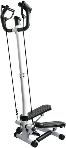 Vista 2 de MAD HORNETS Fitness Entrenamiento Ejercicio Escalera de aire Máquina de pasos Equipo cardiovascular con barra de manija, monitor LCD multifunción
