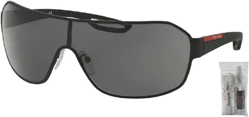 Vista 2 de Prada PS52QS Rectangle Sunglasses for Men BUNDLE With Designer iWear Complimentary Eyewear Kit