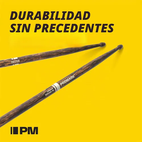 Vista 4 de ProMark Scott Johnson FireGrain Signature Marching Snare Drum Sticks - FireGrain para tocar más duro, más tiempo - Sin exceso de vibración - Acabado