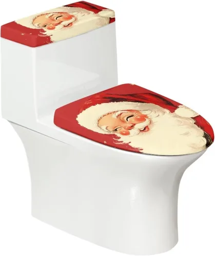 Vista 17 de Funda de asiento de inodoro de mármol blanco dorado para baño, cubierta de tapa de tanque de inodoro suave, 2 piezas, fundas de inodoro con tela