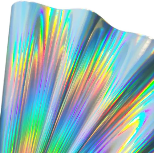 Vista 12 de 11.8"x53" Tela de cuero sintético holográfica, vinilo reflectante de espejo para lazos para el cabello, bolsas, manualidades de costura (Negro)
