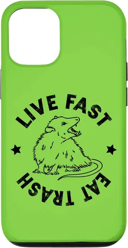 Vista 26 de iPhone 16 Funny Live Fast Eat Trash Possum Lover Case
