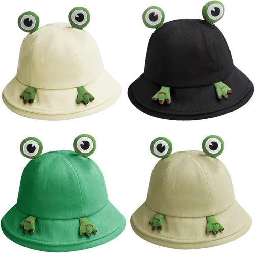 Vista 2 de WMZCYXY Sombrero de cubo Forg para adultos, divertido y lindo sombrero de pescador de algodón para adolescentes, sombrero divertido para hombres