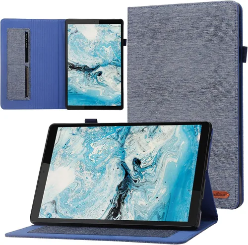 Vista 27 de Funda tipo folio con tapa para tablet Fire Max 11, ajuste delgado, de piel sintética de alta calidad, parte trasera dura, con función de apagado