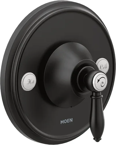 Vista 11 de Moen Weymouth TS3210BG - Kit de ajuste de válvula de equilibrio de presión Posi-Temp de oro cepillado de 1 mango, requiere válvula, TS3210BG