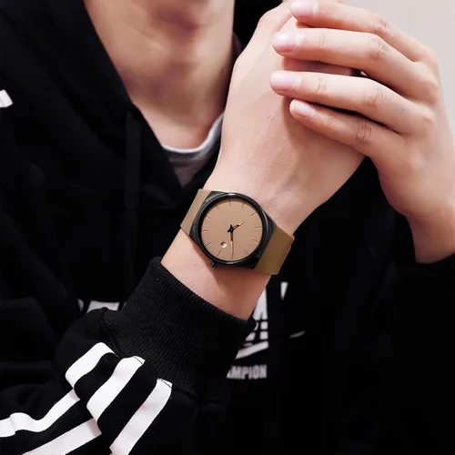 Vista 3 de Relojes de pulsera unisex de la moda Relojes de cuarzo analógicos impermeables del reloj del silicón