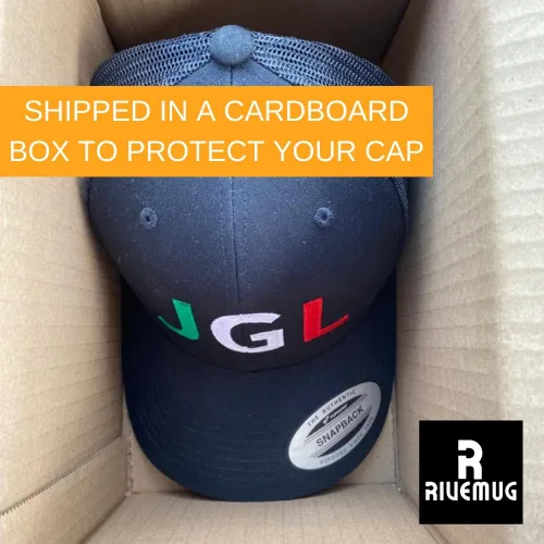 Vista 6 de RIVEMUG JGL - Gorra de camionero bordada en oro Chapo Guzman Chapito 701 con cierre de presión ajustable Gorra JGL