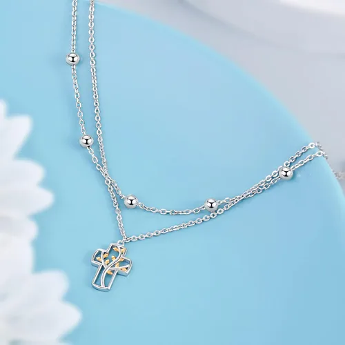 Vista 70 de CHIC & ARTSY Tobilleras de plata de ley S925 para mujer, pulsera de tobillo ajustable multicapa para playa, joyería de verano para mujer, de 10 a 11