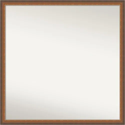 Vista 174 de Amanti Art Espejo de baño de bronce para sobre fregadero, 29 x 19 pulgadas, espejo rectangular de bronce antiguo, marco de madera tradicional