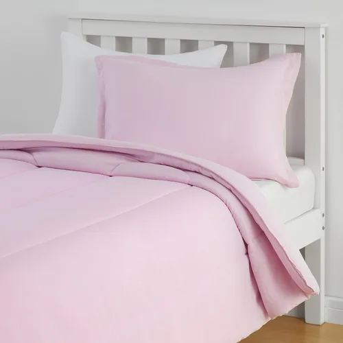 Vista 13 de Amazon Basics Juego de edredón y fundas de almohada para niños de microfibra suave para todas las estaciones, 2 piezas, tamaño individual, flores