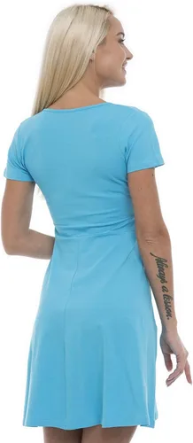 Vista 2 de Lunarable Vestido de verano con flechas A Line para mujer, arreglo triangular retro, cuello en V cruzado