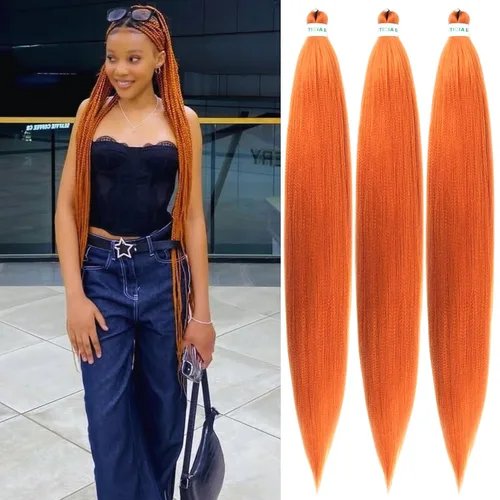 Vista 77 de Cabello trenzado para niños preestirado de 16 pulgadas, color negro para niños, trenzas sin nudos