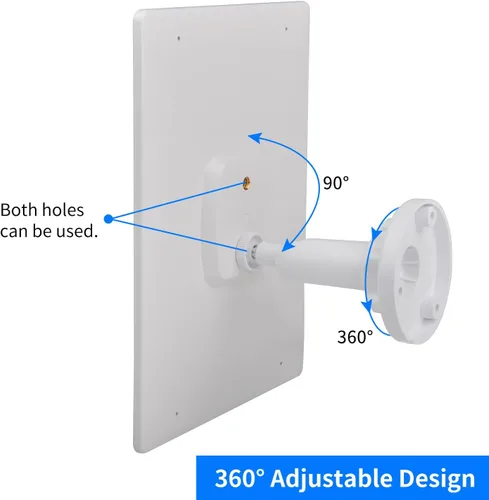 Vista 7 de Panel solar de 6 W 5 V para cámara Wyze al aire libre v1/v2 y batería Cam Pro, puerto micro USB o USB tipo C IP65 impermeable, montaje ajustable