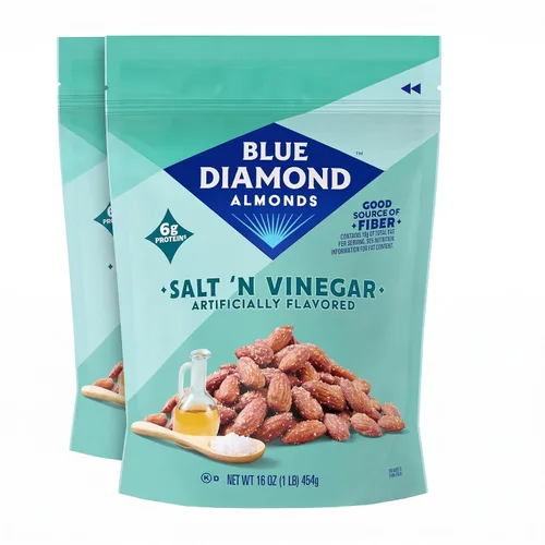 Vista 18 de Blue Diamond Almonds Smokehouse - Frutos secos saborizados, bolsa resellable de 16 onzas, (paquete de 1)