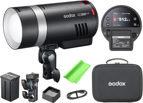 Vista 10 de Godox AD200 PRO II TTL Kit de flash de bolsillo con cabezales de flash H200J II y H200 II, pantalla a color y lámpara de modelado LED