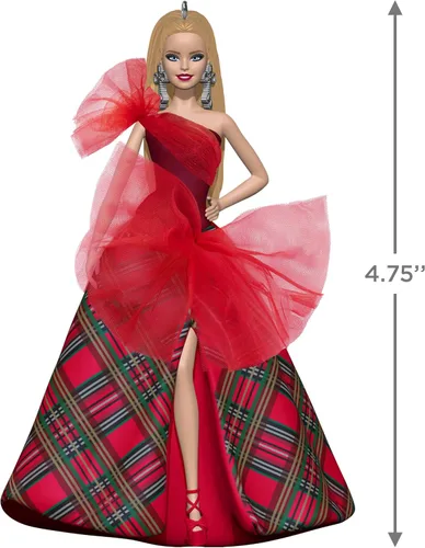Vista 5 de Hallmark Keepsake Adorno navideño de recuerdo 2024, Barbie de vacaciones 2024, Regalos para ella