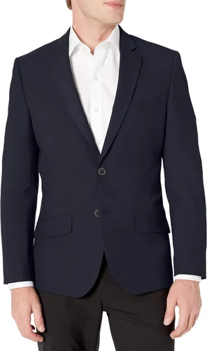 Vista 7 de Amazon Essentials Men's Long-Sleeve Classic Button-Front Stretch Blazer Negro