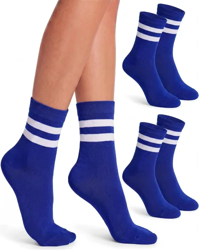Vista 33 de Syhood Crew Stripe Socks Unisex Athletic Socks