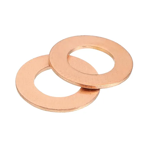 Vista 36 de uxcell Arandela plana M4, 36 piezas de arandelas planas de anillo de cobre de 8 mm DE 1 mm de espesor Junta de sello de metal para tornillos