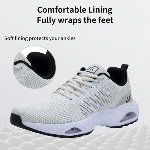 Vista 4 de JARLIF Tenis transpirables para hombre, para correr, gimnasio, caminar, a la moda