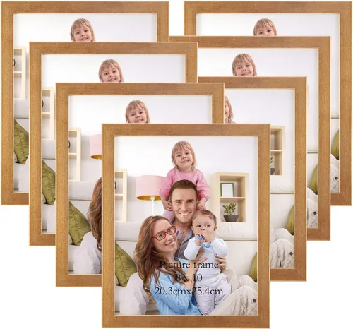 Vista 13 de Giftgarden - Juego de 7 marcos para fotos de 4 x 6 pulgadas, color negro, marcos para fotos de 4 x 6 pulgadas para pared o mesa
