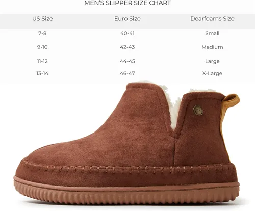 Vista 7 de Dearfoams Alpine Brixen - Botas cómodas de espuma viscoelástica para interiores y exteriores para hombre
