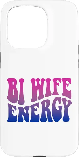 Vista 13 de iPhone 13 Pro Bi Wife Energy Bisexual Pride Bisexual Flag Retro Vintage Case