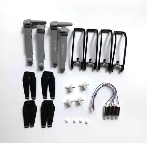 Vista 2 de Pieza De Repuesto Para E99 Pro Rc Drone Motores Accesorios E99 Rc Quadcopter Brazo Hélice Cuchillas Piezas De Engranajes De Protección