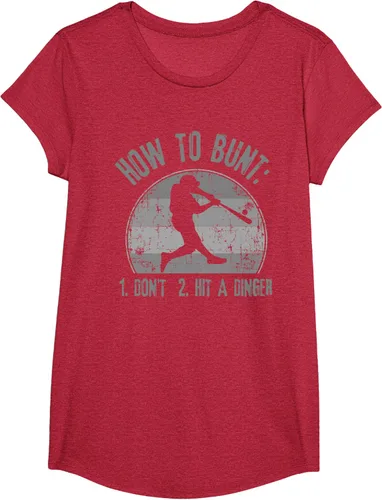 Vista 74 de Cómo Bunt Don't Hit A Dinger - Camiseta divertida de béisbol y sóftbol, Negro, S