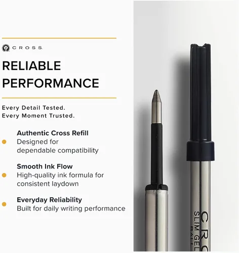 Vista 4 de Cross Slim - Recambio para bolígrafo de gel, tinta de gel negra