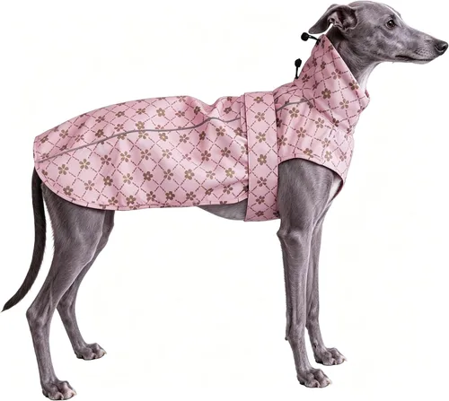 Vista 20 de Chubasquero ajustable impermeable para perros, chaqueta de lluvia ligera para mascotas para cachorros con tira reflectante para perros pequeños