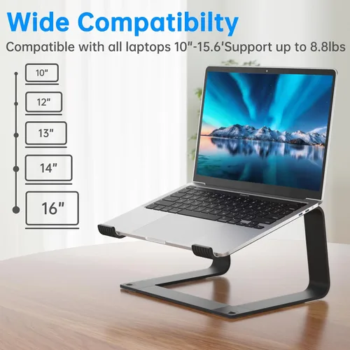 Vista 3 de Soporte para Laptop, TM1 & TM2 (Negro)