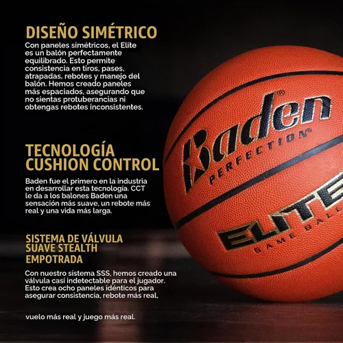 Vista 5 de Baden Elite Composite Indoor Game Basketball