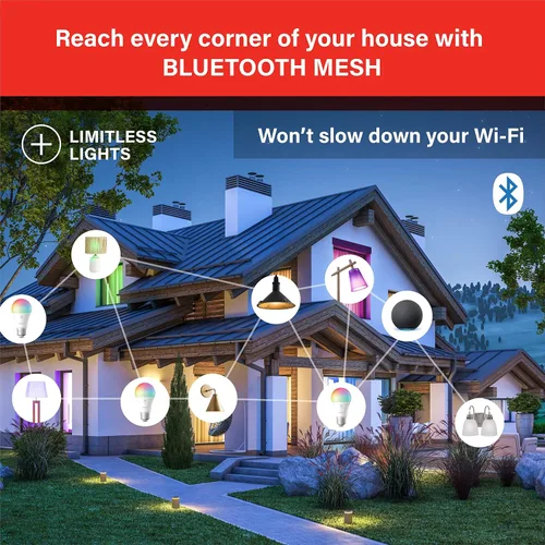 Vista 4 de Sengled Bombilla Alexa, emparejamiento automático S1 con dispositivos Alexa, bombillas que cambian de color, bombillas inteligentes que funcionan