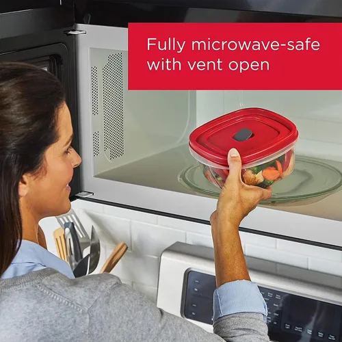 Vista 4 de Rubbermaid Contenedores de almacenamiento de alimentos de 42 piezas con tapas