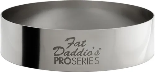 Vista 29 de Fat Daddio's Anillo redondo de acero inoxidable para pasteles y pastelería, 3 x 2 pulgadas