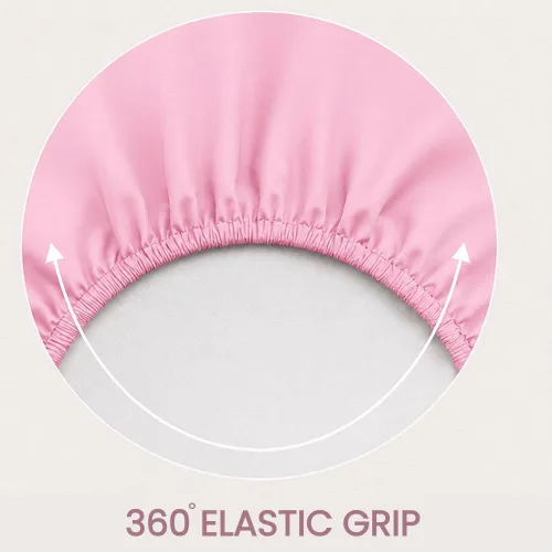 Vista 71 de Sábana bajera ajustable de lujo suave de 600 hilos, 100% algodón egipcio, sábana bajera ajustable individual con elástico alrededor, se adapta a