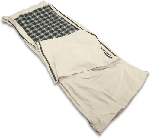 Vista 2 de TrailMax Rollo de cama de lona estilo caballería; funda de saco de dormir con forro de alta calidad; lona duradera de 12 onzas; cómodo forro