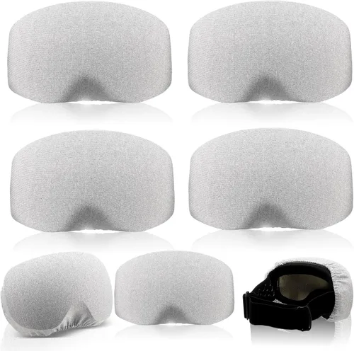 Vista 18 de Civaner 4 Piezas Funda para Gafas de Esquí y Snowboard, Funda para Gafas de Microfibra, Protección Contra Rayones y Polvo para Viajes